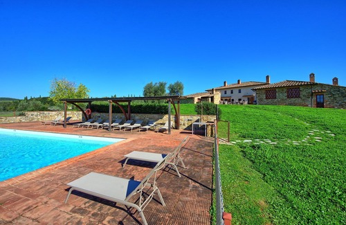 Castelnuovo Berardenga Apartment | Beautiful apartment for 4 people with A/C, pool, TV and panoramic view, close to Siena
