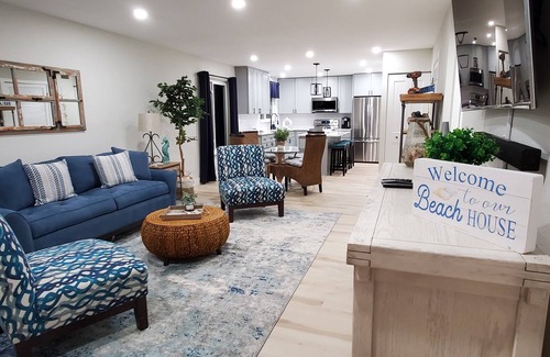 Independence Square Condo | Beautiful Beach Front Building & Patio, Private Beach Closet & Beach Entrance