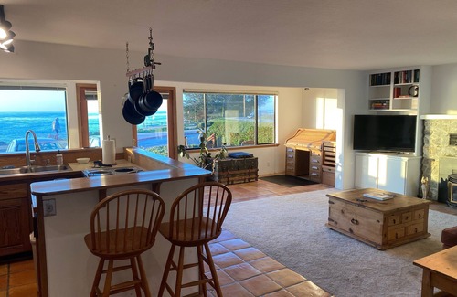 Opal Cliffs Apartment | Beautiful beachfront home with unobstructed ocean views