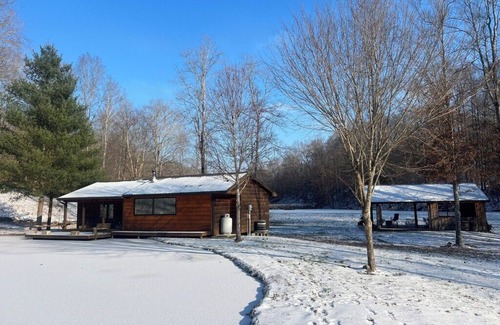 Russell Springs Cabin | Beautiful cabin nestled in the woods surrounded by water