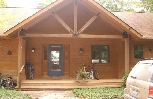 Leland House | Beautiful Cedar Home on N Lake Leelanau Shore in Leland, Mi