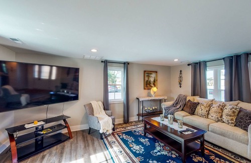 Parkville House | Beautiful Colonial-Style Home with Pool, Firepit & Grill - Dogs Welcome