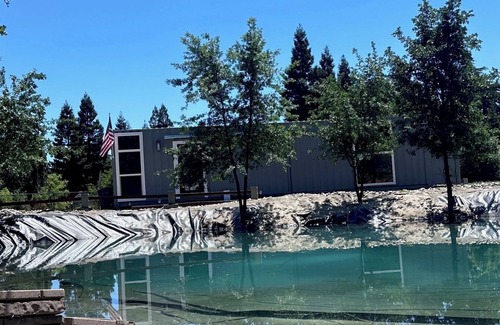 Stockton House | Beautiful Container Home with a Pond & Sandy Beach Area in Morada, Stockton CA
