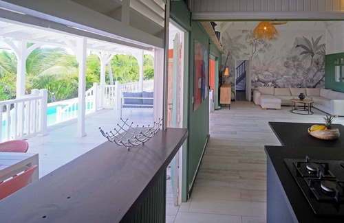 Anse des Rochers Villa | Beautiful Creole villa, swimming pool, sea view and beach on foot for 10