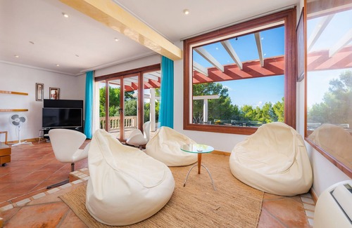 Colonia de Sant Pere House | Beautiful Holiday Home "Alta Vista" with Panorama View, Infinity Pool, Terrace & Wi-Fi