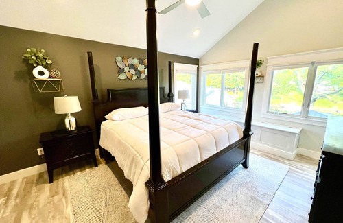 Huron House | Beautiful Home with inground pool & boat dock!