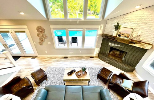 Huron House | Beautiful Home with inground pool & boat dock!