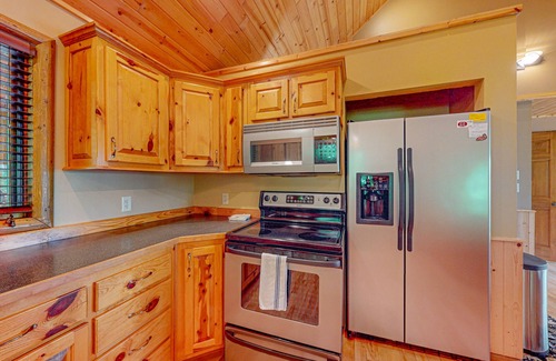 Presque Isle House | Beautiful Lakefront Cabin with a Private Dock, Firepit, and Large Yard!