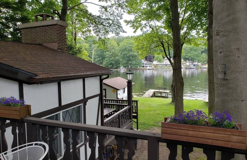 Ludington House | Beautiful Lakefront House on Hamlin Lake. Great location and plenty of room!