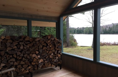 South Londonderry House | Beautiful Lakefront Home is located in Woods on Cole Pond. Near Stratton