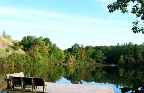 Saugatuck Cabin | Beautiful Lakefront Saugatuck Log Cabin