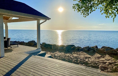 Oscoda House | Beautiful Luxury Waterfront Property Directly on Lake Huron Beach