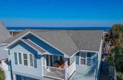 Butler Beach House | Beautiful Oceanfront Pool Home ~ Private Boardwalk ~ Heated Pool