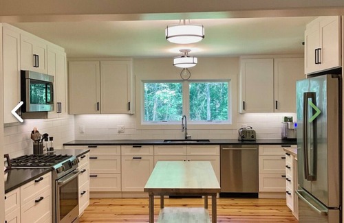 Monterey House | Beautiful, peaceful modern home in a wooded area with town beach lake access