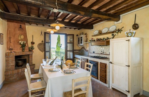 Montaione Villa | Beautiful private villa with private pool, WIFI, A/C, hot tub, TV, balcony, close to San Gimignano