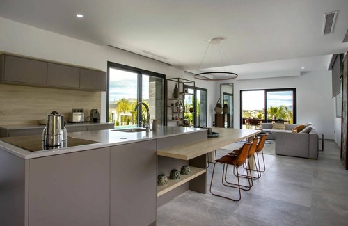 Cansalades Villa | Beautiful private villa for 8 people with WIFI, A/C, private pool, TV, patio and panoramic view