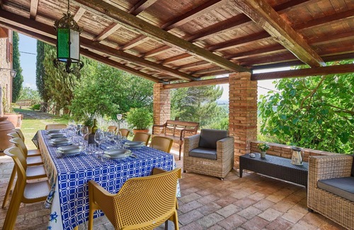 Agello Villa | Beautiful private villa with A/C, WIFI, private pool, TV, patio and panoramic view, close to Per.