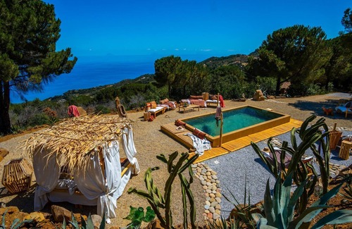 Cefalu Villa | Beautiful private villa for 5 guests with WIFI, private pool, TV, patio and panoramic view