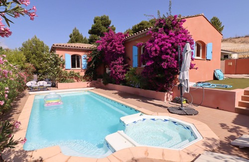 Canet-en-Roussillon House | Beautiful recent house with swimming pool surrounded by flowers 1 km from the beach