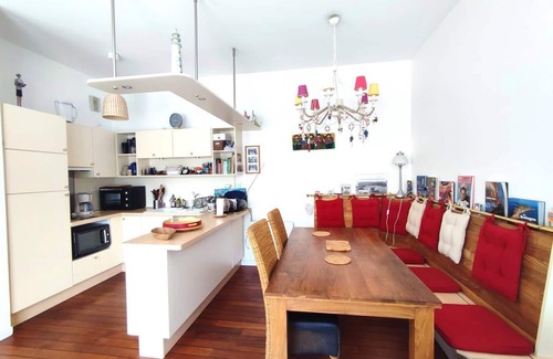 Tregastel Apartment | Beautiful sea view duplex in a residence facing the Coz beach in Tregastel