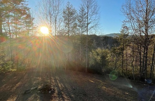 Sweetbriar Farms House | Beautiful, Secluded 3 Story, Log Cabin w/hot tub, fire pit, game room & hiking trails