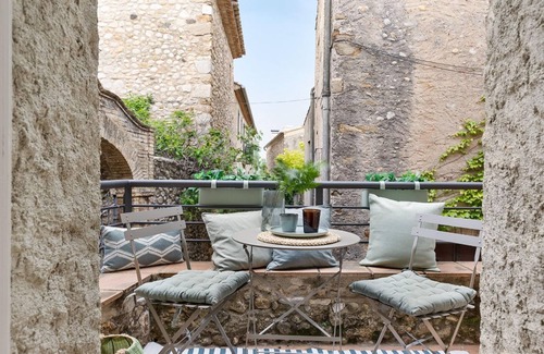 Vilaur House | Beautiful stone house with private terrace