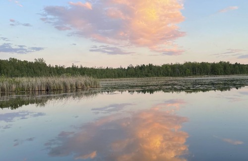 Campbellsport RV Rental | Beautiful Tent at Camp Northern Lights!