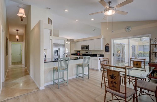 Bonita Springs House | Beautiful Tropical Inspired Pool Home in Private Community <2 Miles To Beach