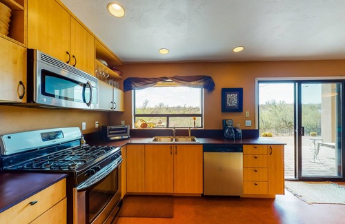 Starr Pass House | Beautiful & unique dog-friendly home w/central A/C, private washer/dryer, & more