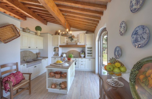 Montaione Villa | Beautiful villa with A/C, internet, private pool, TV, patio, panoramic view, close to San Gimignano