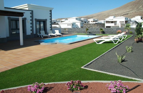 Playa Blanca Villa | Beautiful villa with private pool, see views, gamesroom with pool table and BBQ