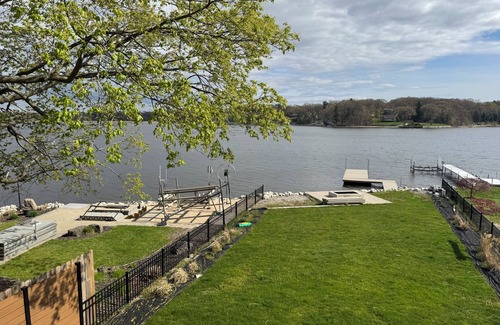 Norton Shores House | Beautiful Waterfront Getaway on Mona Lake in Norton Shores