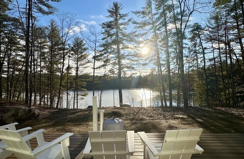 Denmark House | Beautiful waterfront home on quiet cove on Moose Pond. Perfect for 1-2 families