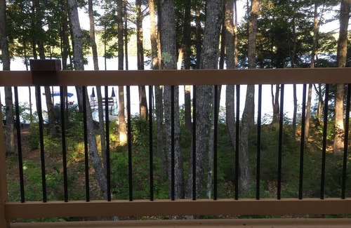 Bridgton Cabin | Beautiful waterfront log cabin on pristine Maine lake