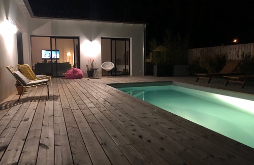 Saint-Augustin Villa | Beautiful ZEN villa, 6 travellers, 3 bedrooms, swimming pool, enclosed garden