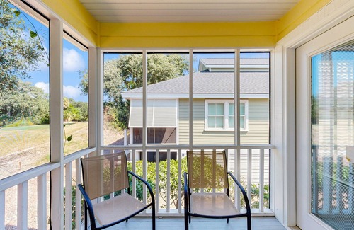 Pelican Bay House | Beautifully decorated cottage steps from the beach with pool & open layout