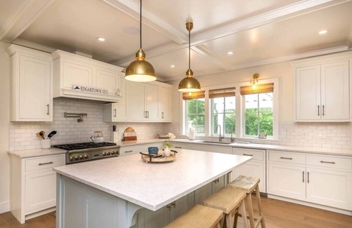 Edgartown House | Beautifully renovated coastal home in Edgartown Village with pool and ferry tix