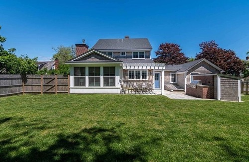 Edgartown House | Beautifully renovated coastal home in Edgartown Village with pool and ferry tix