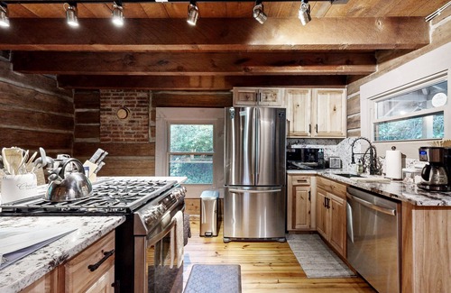 Fletcher Cabin | Beautifully updated cabin on 2 acres with hot tub & firepit - amazing locale