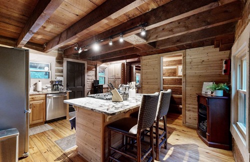 Fletcher Cabin | Beautifully updated cabin on 2 acres with hot tub & firepit - amazing locale