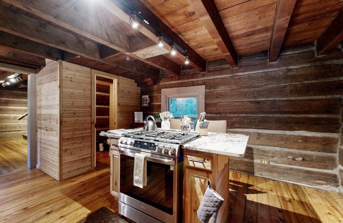 Fletcher Cabin | Beautifully updated cabin on 2 acres with hot tub & firepit - amazing locale