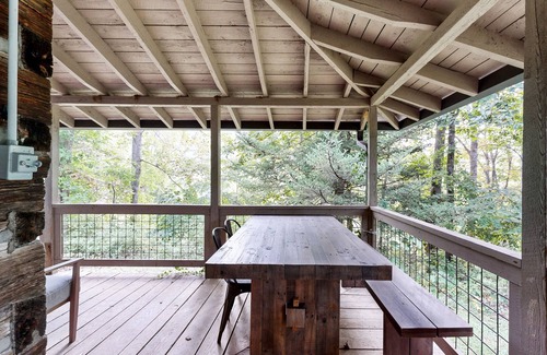 Fletcher Cabin | Beautifully updated cabin on 2 acres with hot tub & firepit - amazing locale
