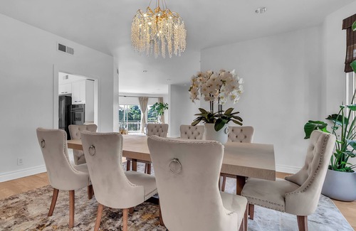 Bel Air House | Bel Air Tennis Villa offers serene canyon views and glimpses of the ocean.