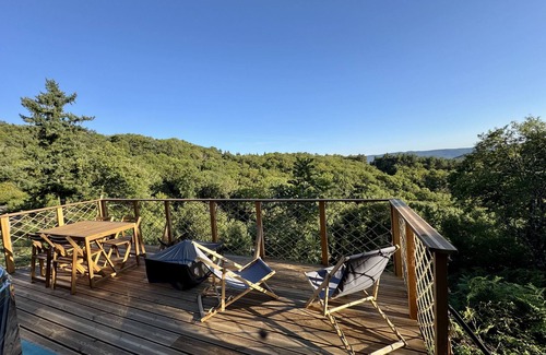 Riols Apartment | Bella Dome - Cosy dome with panoramic mountain views, surrounded by beautiful nature