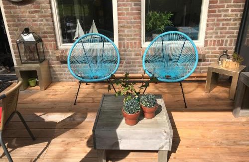 Anjum House | BelleMare Bungalow Lauwersmeer mit überdachte Veranda und eingezäuntem Garten