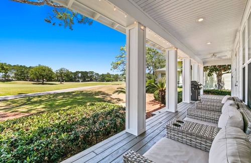 Laurel Grove House | Best Lot Laurel Grove; Porch w/Grill Lake &Golf Views New Golf Cart Pool Hot Tub