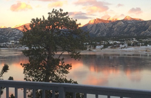 Estes Park Cabin | BEST VIEW in Estes Park! 2nd of 2 adjacent STUNNING cabins on Lake Estes #3449