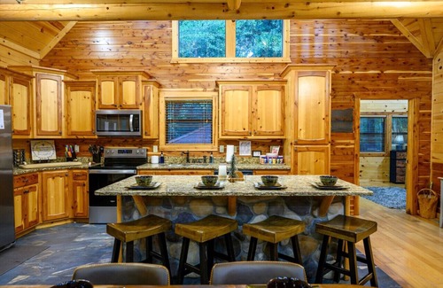Broken Bow Cabin | Beyond Blessed · Tranquil Cabin: Spa, Fire-Pit Swings, & Pool Table