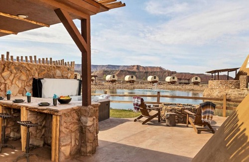 Virgin RV Rental | Big Horn Tipi on the Pond w/1 King Bed, 2 Futons, Hot Tub & Outdoor Kitchen #39