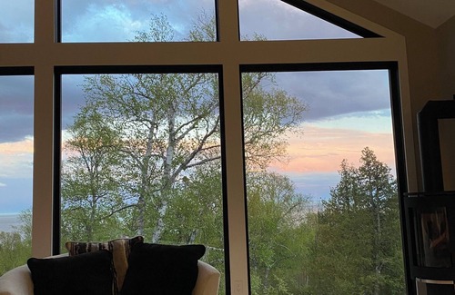 Lutsen Cabin | Big views of Lake Superior await you in this two bedroom, two bath cabin!